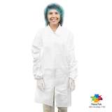 Valutek® VTMLBCTZ Zipper Closure Microporous Lab Coat, Medium, White 30 per Case redirect to product page